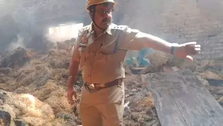 गाजियाबाद की कूलिंग पैड फैक्ट्री में भीषण आग, आठ फायर टेंडरों ने पाया काबू गाजियाबाद की कूलिंग पैड फैक्ट्री में भीषण आग, आठ फायर टेंडरों ने पाया काबू
