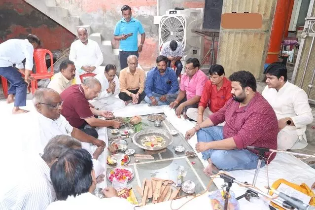रामलीला महोत्सव के लिए विधि विधान से हुआ भूमि पूजन रामलीला महोत्सव के लिए विधि विधान से हुआ भूमि पूजन
