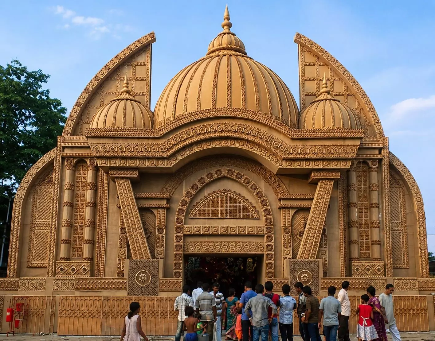 सोमनाथ मंदिर की तर्ज पर सजेगा 70 फीट ऊंचा दुर्गा पूजा पंडाल सोमनाथ मंदिर की तर्ज पर सजेगा 70 फीट ऊंचा दुर्गा पूजा पंडाल