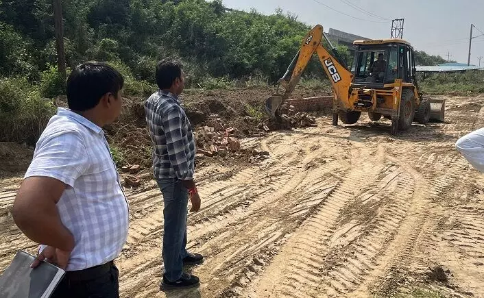 प्राधिकरण ने 50 हजार वर्गमी की अवैध प्लाटिंग ध्वस्त की