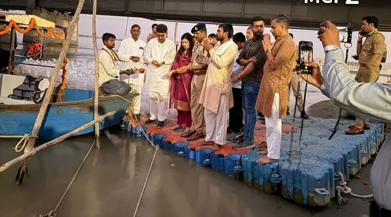 गंगा में 1 लाख मत्स्य अंगुलिकाएं छोड़ी गई गंगा में 1 लाख मत्स्य अंगुलिकाएं छोड़ी गई