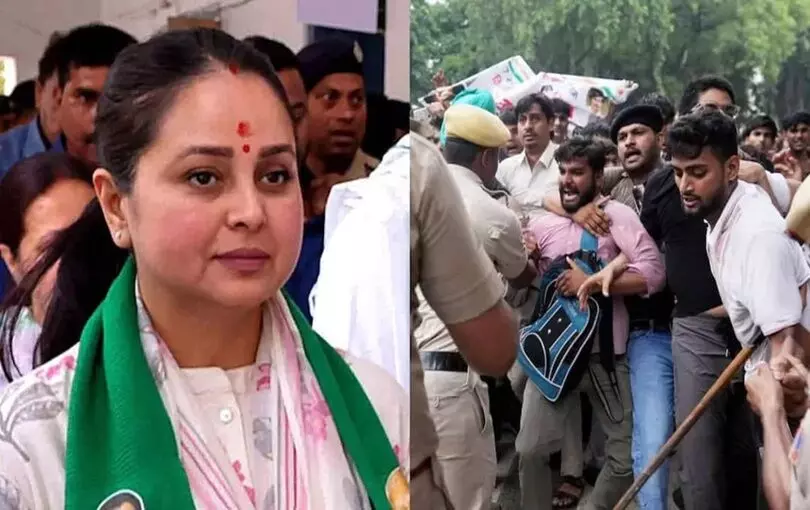 सीजेपी प्रदर्शनकारियों की हिरासत पर भड़कीं रोहिणी आचार्या सीजेपी प्रदर्शनकारियों की हिरासत पर भड़कीं रोहिणी आचार्या