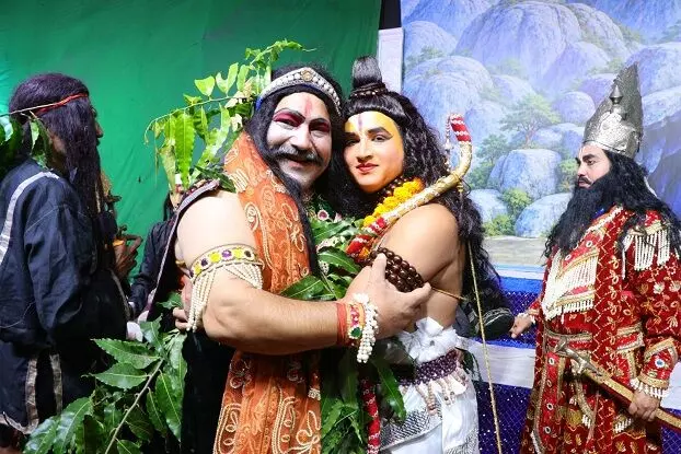 रामलीला: राम-केवट संवाद देखकर भावुक हुए श्रद्धालु
